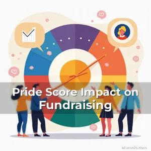 Artistic representation for Pride Score Impact on Fundraising