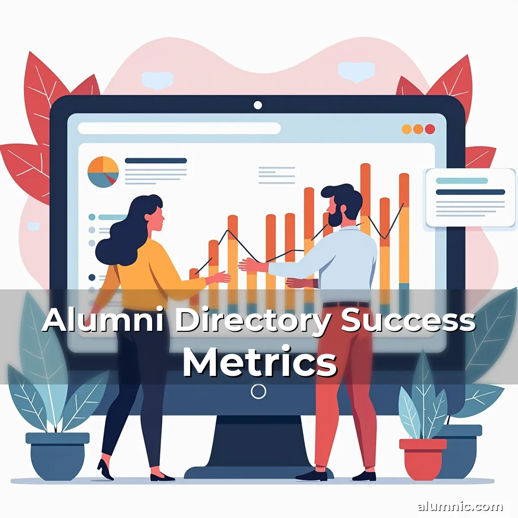 Artistic representation for Alumni Directory Success Metrics