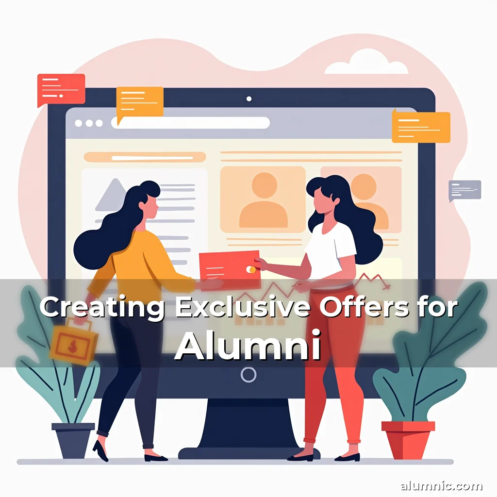 Artistic representation for Creating Exclusive Offers for Alumni