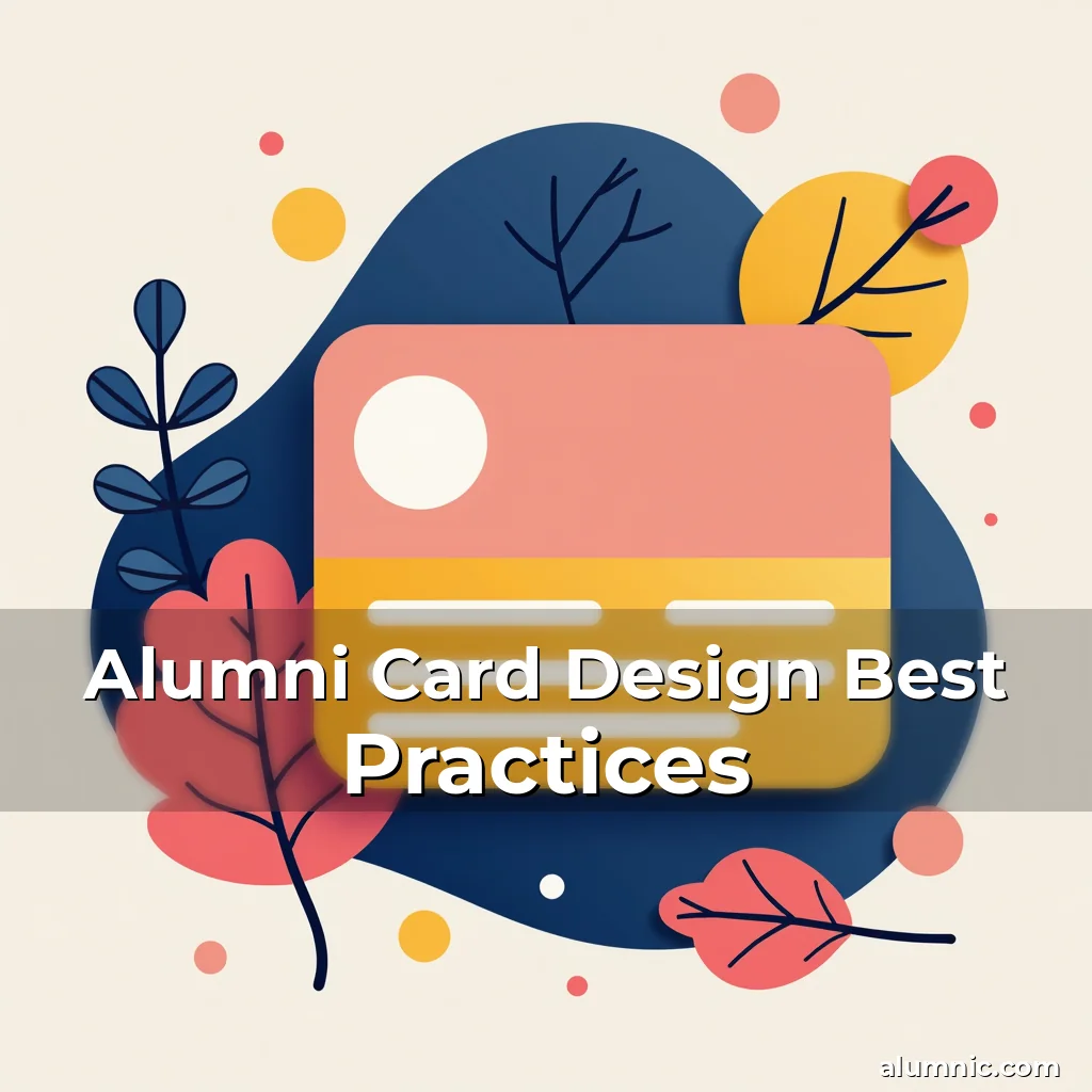 Artistic representation for Alumni Card Design Best Practices