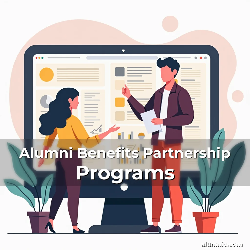 Artistic representation for Alumni Benefits Partnership Programs