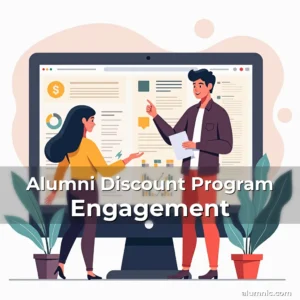 Artistic representation for Alumni Discount Program Engagement