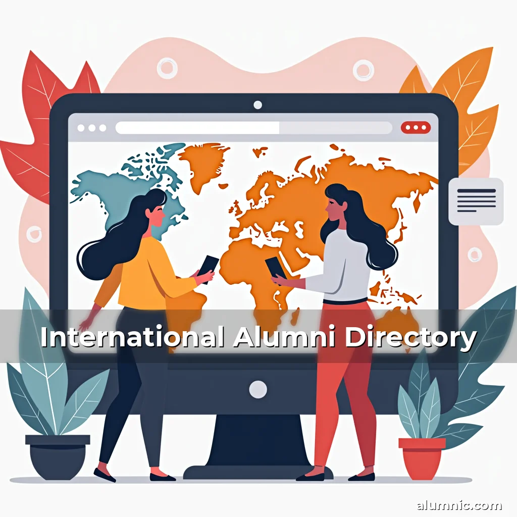 Artistic representation for International Alumni Directory