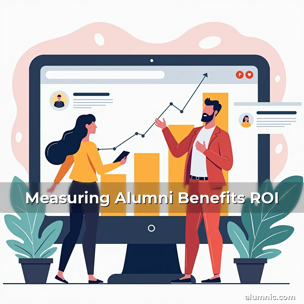 Artistic representation for Measuring Alumni Benefits ROI