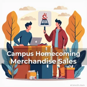 Artistic representation for Campus Homecoming Merchandise Sales