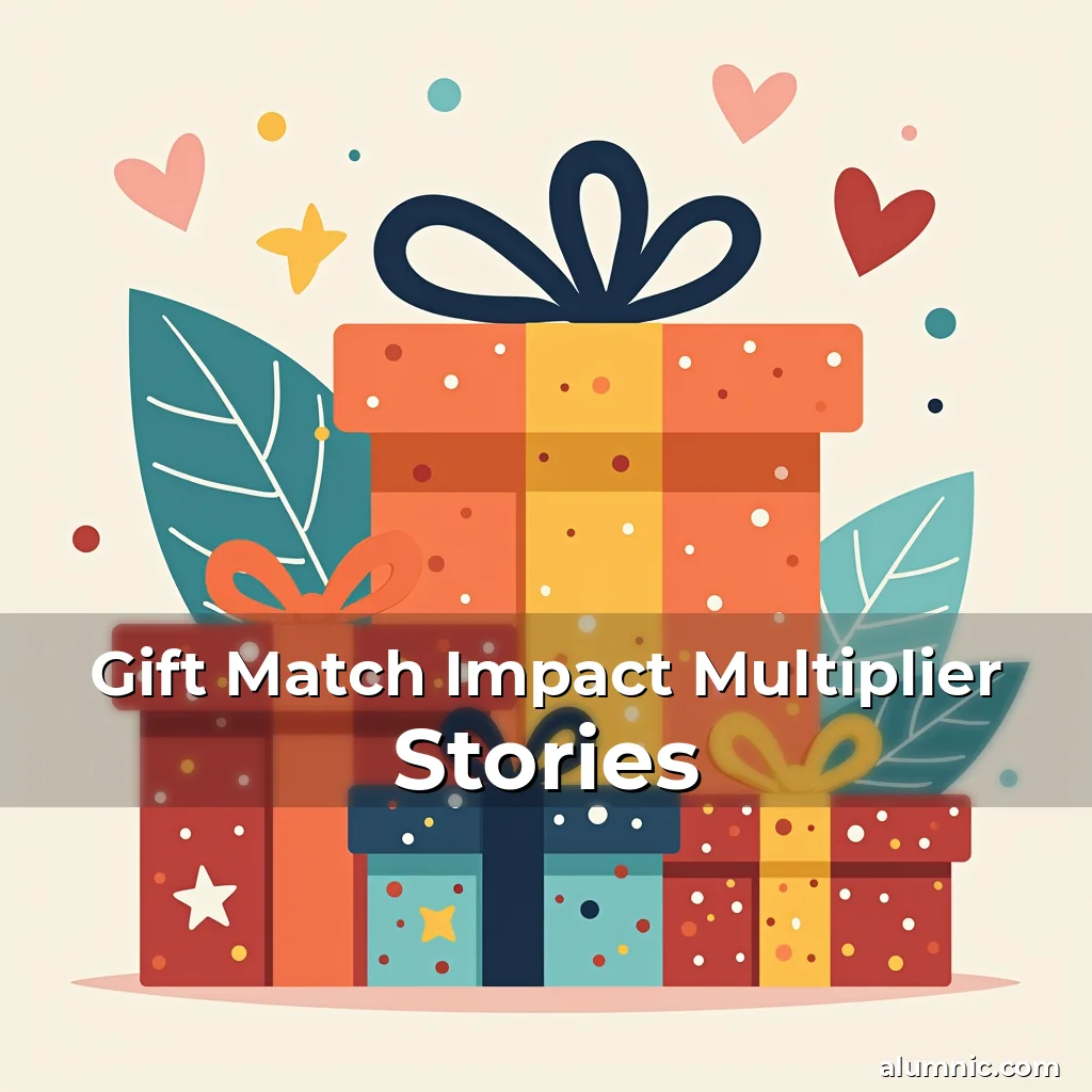 Artistic representation for Gift Match Impact Multiplier Stories
