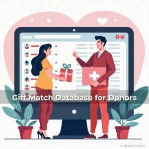 Artistic representation for Gift Match Database for Donors