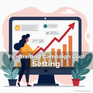 Artistic representation for Fundraising Campaign Goal Setting