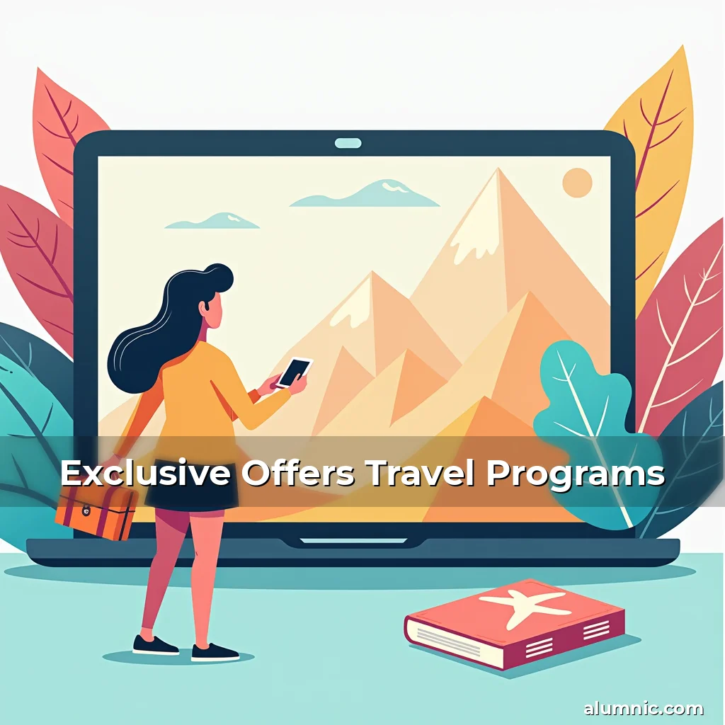 Artistic representation for Exclusive Offers Travel Programs