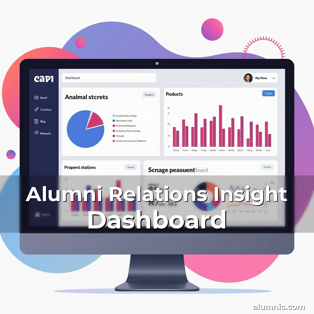 Artistic representation for Alumni Relations Insight Dashboard