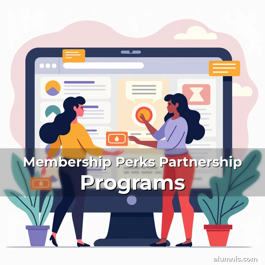 Artistic representation for Membership Perks Partnership Programs