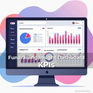 Artistic representation for Fundraising Insight Dashboard KPIs