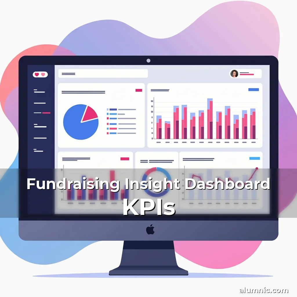 Artistic representation for Fundraising Insight Dashboard KPIs