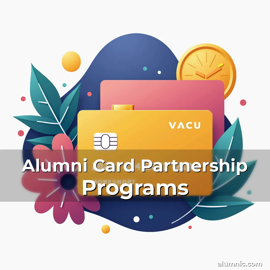 Artistic representation for Alumni Card Partnership Programs