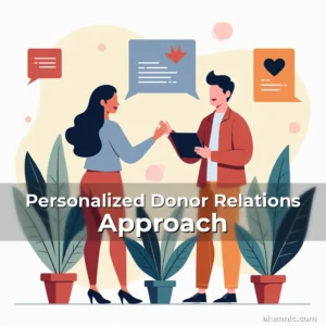 Artistic representation for Personalized Donor Relations Approach