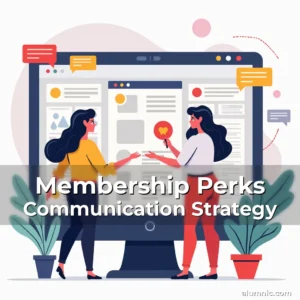 Artistic representation for Membership Perks Communication Strategy