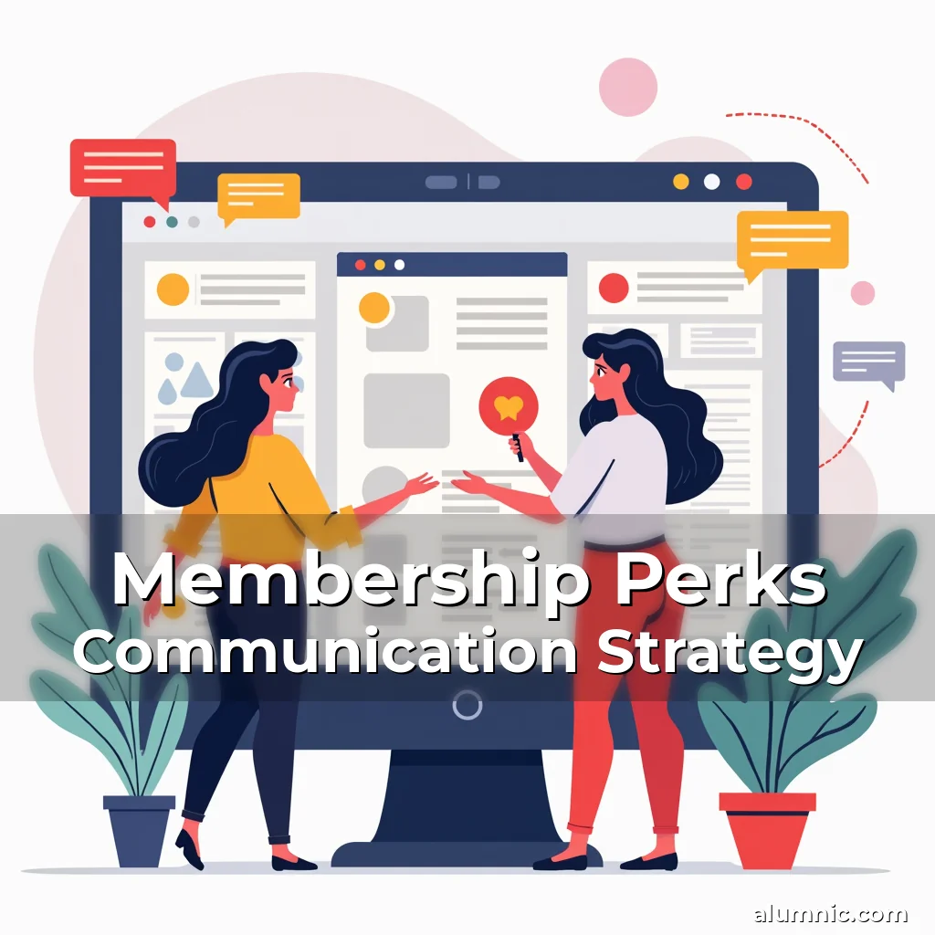 Artistic representation for Membership Perks Communication Strategy