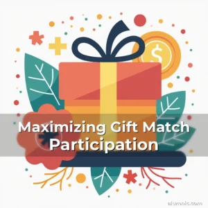 Artistic representation for Maximizing Gift Match Participation
