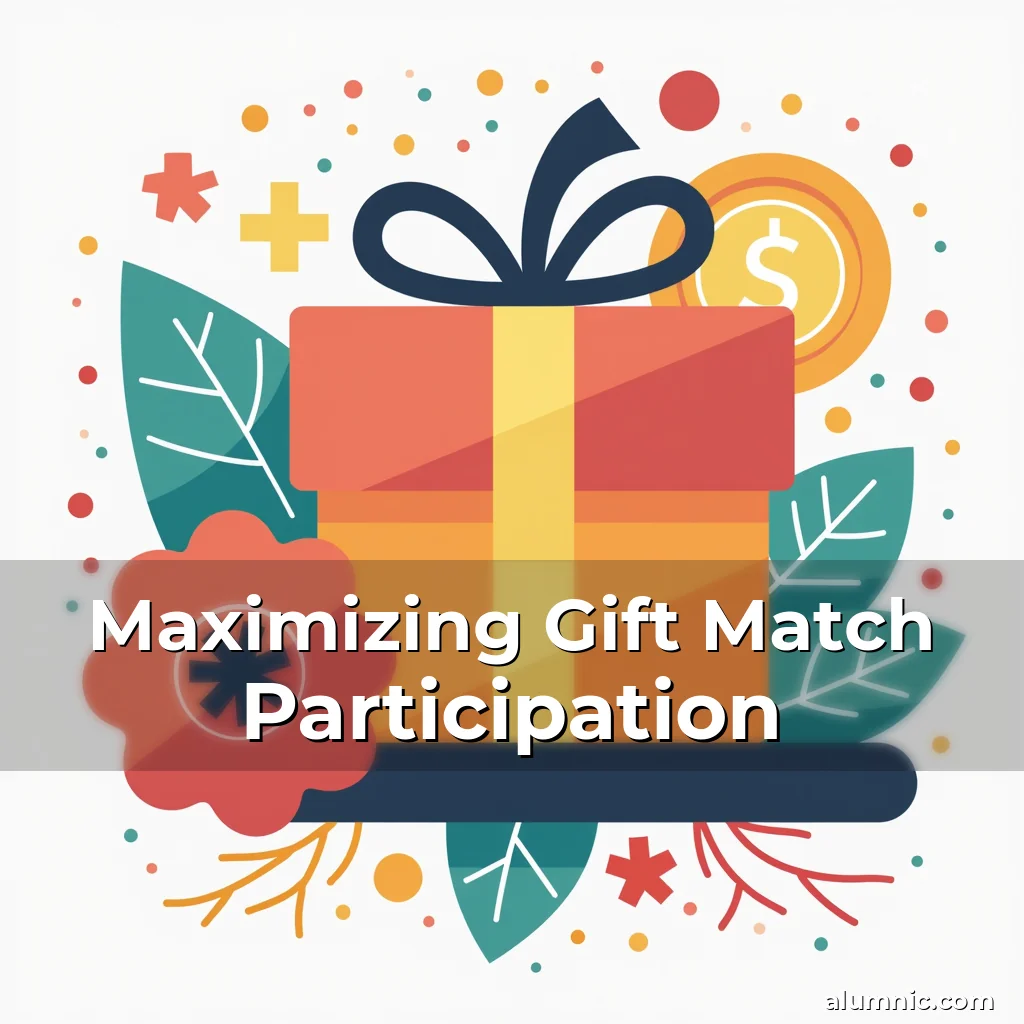Artistic representation for Maximizing Gift Match Participation
