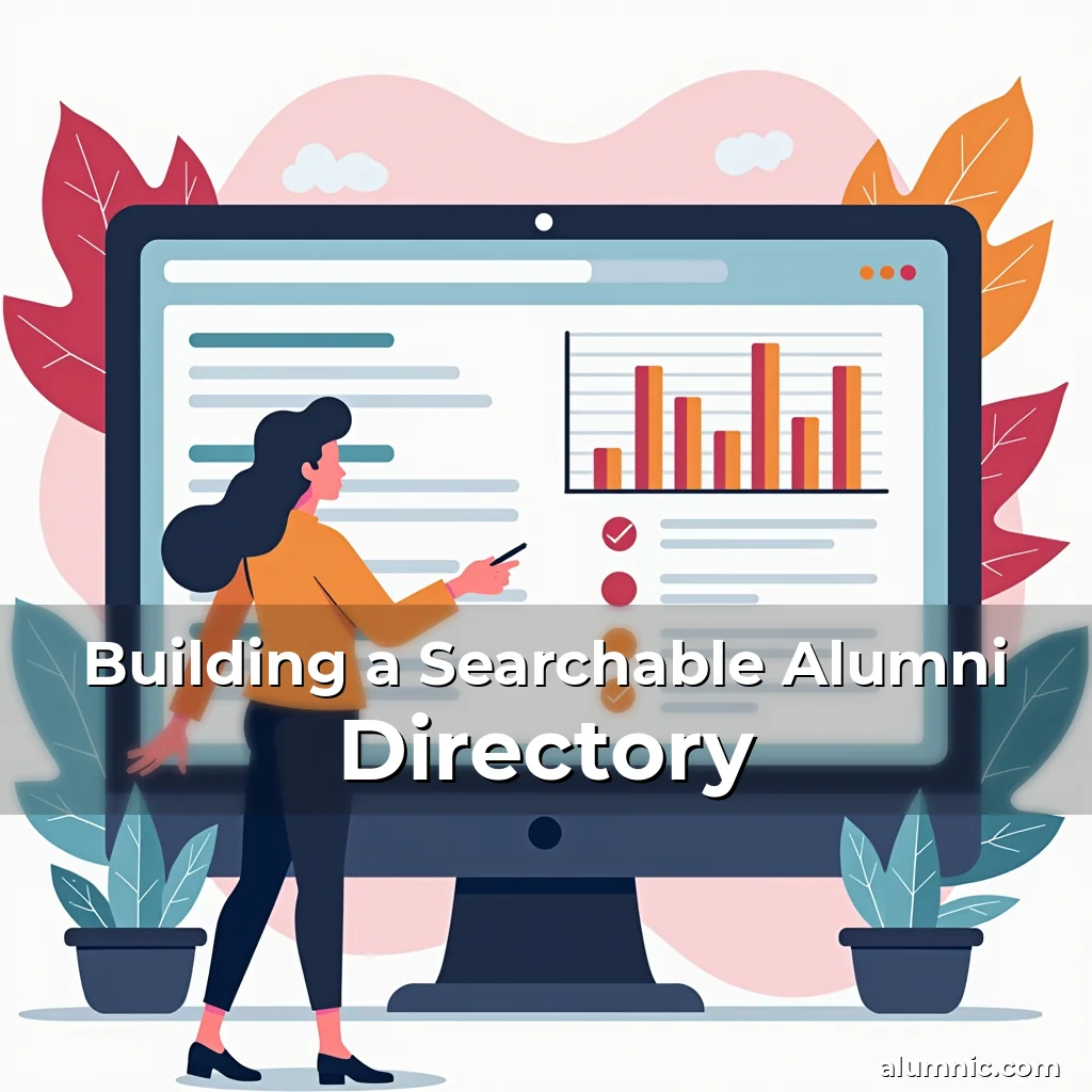 Artistic representation for Building a Searchable Alumni Directory
