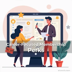 Artistic representation for Career-Focused Membership Perks