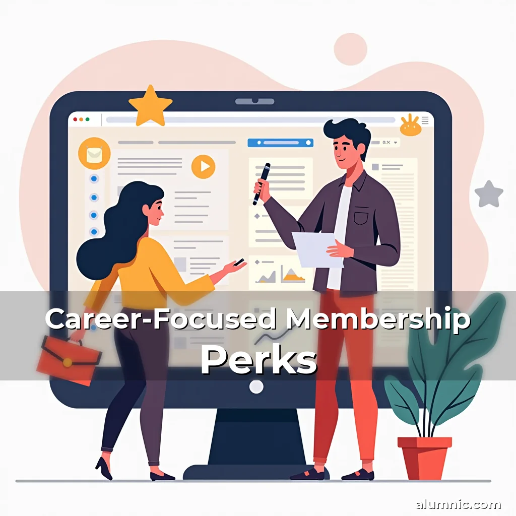 Artistic representation for Career-Focused Membership Perks