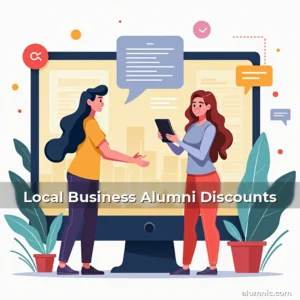 Artistic representation for Local Business Alumni Discounts
