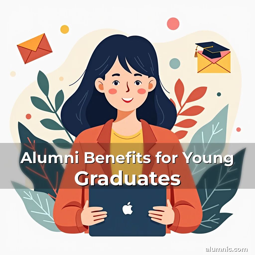 Artistic representation for Alumni Benefits for Young Graduates