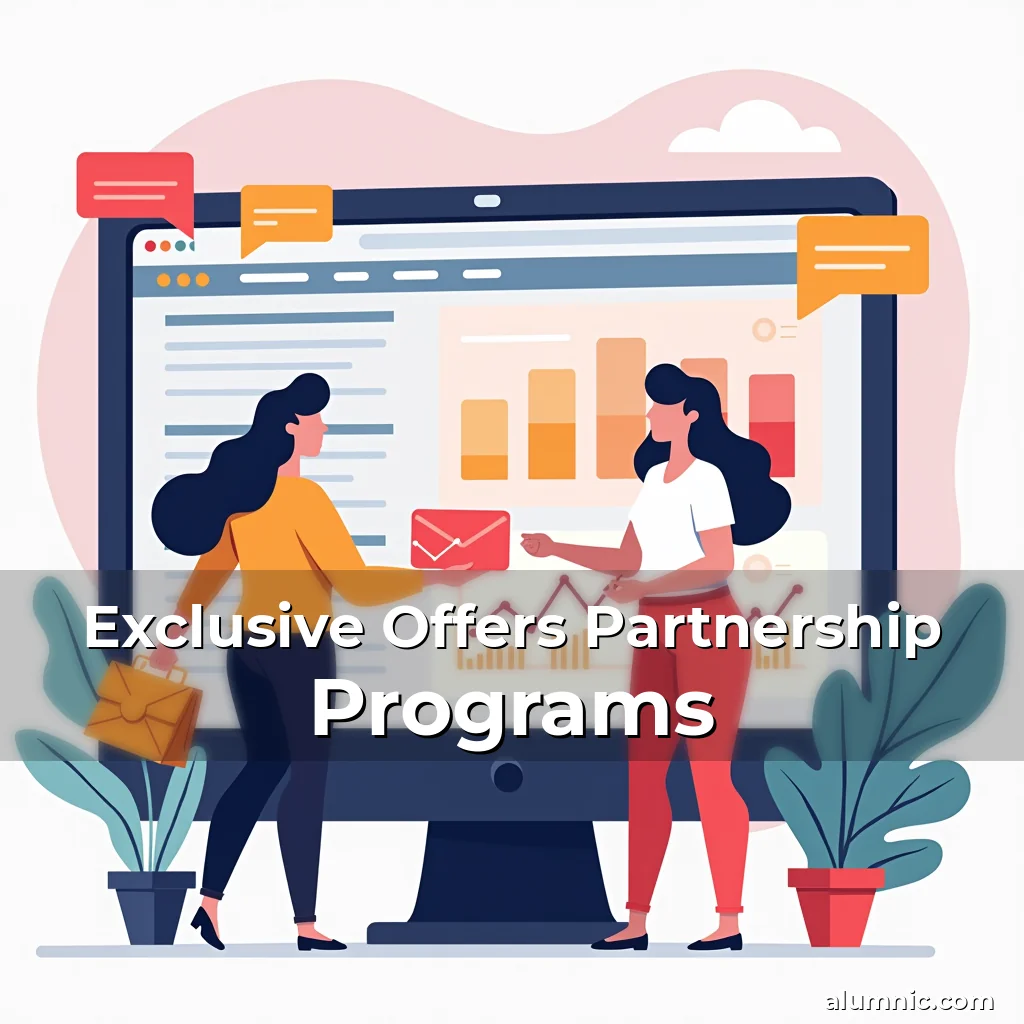Artistic representation for Exclusive Offers Partnership Programs