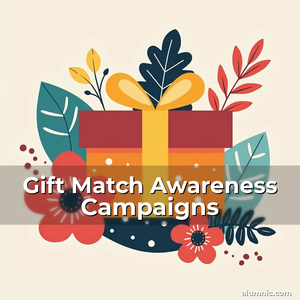 Artistic representation for Gift Match Awareness Campaigns