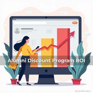 Artistic representation for Alumni Discount Program ROI