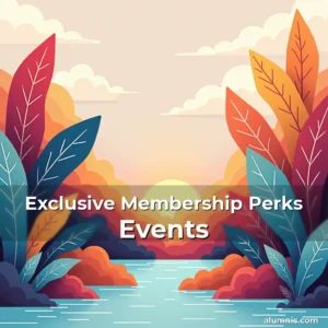 Artistic representation for Exclusive Membership Perks Events
