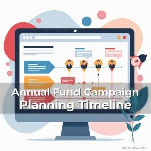 Artistic representation for Annual Fund Campaign Planning Timeline