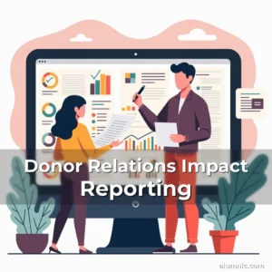 Artistic representation for Donor Relations Impact Reporting