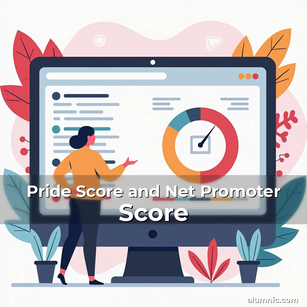 Artistic representation for Pride Score and Net Promoter Score