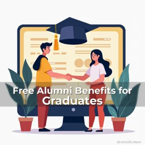 Artistic representation for Free Alumni Benefits for Graduates