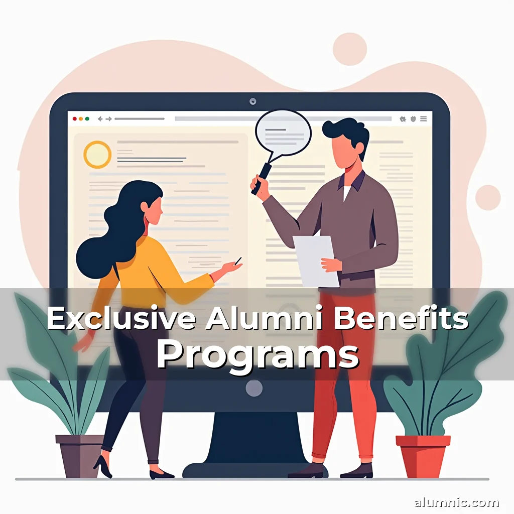 Artistic representation for Exclusive Alumni Benefits Programs