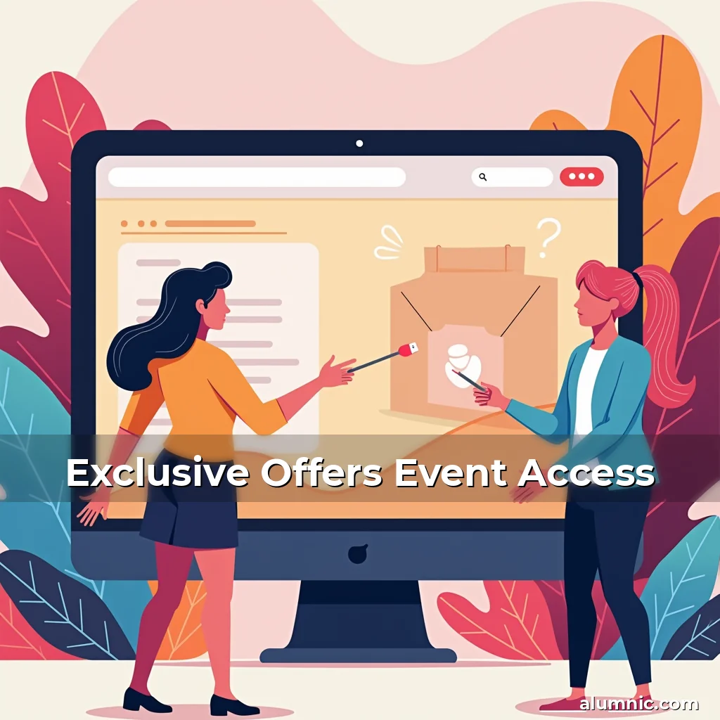 Artistic representation for Exclusive Offers Event Access