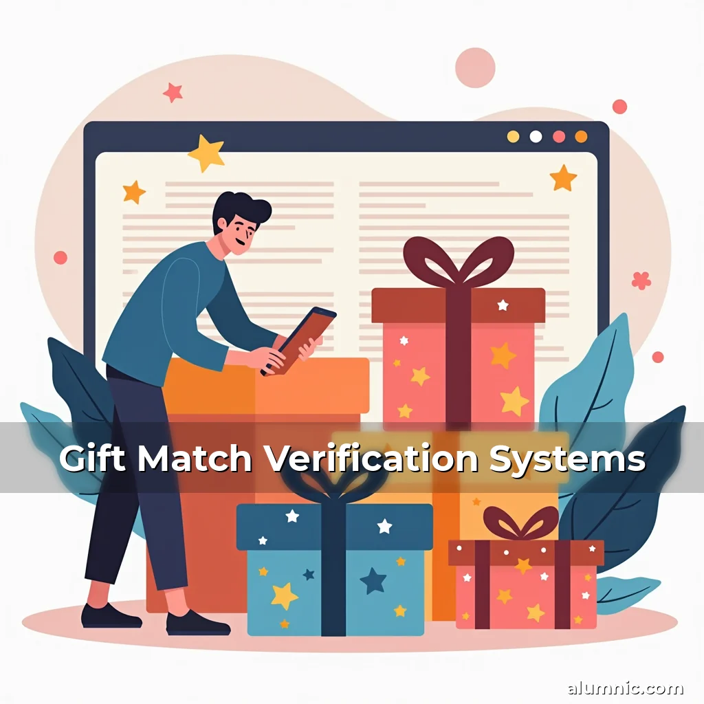 Artistic representation for Gift Match Verification Systems