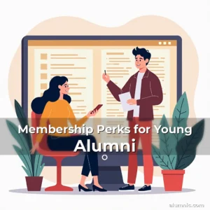 Artistic representation for Membership Perks for Young Alumni